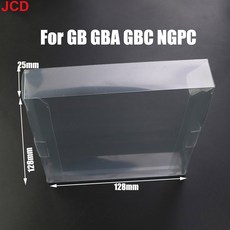 JCD 1pcs 투명 투명 게임 카트리지 상자 케이스 CIB 게임 GB GBA GBC NGPC 스위치 용 N64 NES SNES 용 플라스틱 PET 보호기, [02] For GBA GB, 1개