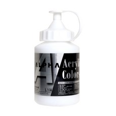 알파 전문가용 아크릴물감 250ml, 901(1) Titanium White