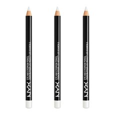 엔와이엑스 NYX 아이 앤 아이브로우 펜슬, White Pearl, 3개