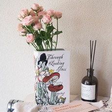 기타 화병 도자기 조화 인테리어 꽃병 테이블 생화 연출 모양 앨리스 메르헨 CHS-1008764, 앨리스 책화병