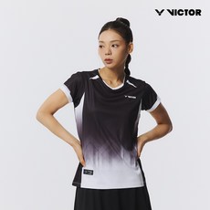 빅터 아울렛 여성 반팔 티셔츠 VT25CGW021F 배드민턴 탁구 스쿼시 스포츠웨어