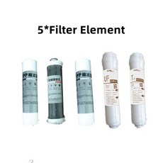 32 정수 필터 정수기 시스템 정수기 5단계 식수 필터 시스템 키트가 있는 주방용 정화, 한개옵션1, 02 Filter element, [02] Filter element, 1개
