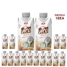 비코코 100프로 코코넛크림330ml, 330ml, 16개