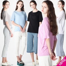 [백화점 출고] 베이직 워셔블 린넨혼방 티셔츠