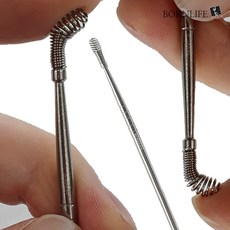 본라이프 실버스텐 위생 360도 나선형 스프링 귀파개 귀이개 귀후비개 귀지제거 귓밥제거 귀클리어 이어클리너 귀청소기 귀지제거 귀지청소기, 1개, 1개입