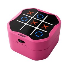 오브유 팡쿠 틱택토 보드게임박스 판 집중력 선물 휴대용 기억력 인지 교육 게임 바둑놀이 훈련, B. 슈퍼 틱택토핑크, 1개