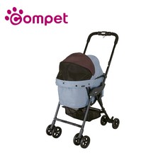 【Compet】milimili lite 日本精品 寵物手推車-單手秒收 小型犬用推車, 湖水藍
