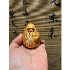 太行崖柏 壽星手把件, 如圖所示, 1個