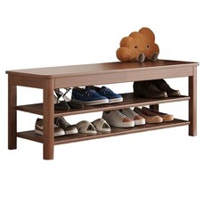 현관 벤치 북유럽 수납 원목 스툴 카페 매장 긴의자 우드 인테리어 좌석, 2. 월넛색  뚜껑 없음