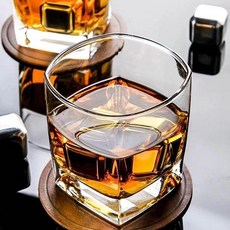 玻璃杯 威士忌杯 加厚耐熱水杯 洋酒杯 茶杯 飲料杯, 1個, 正品保障/臻品款/ 1個+杯刷1個 悠享,高品質 曲面杯 -285ML