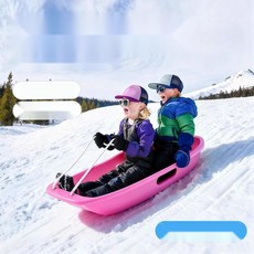 잔디 모래 겸용 눈썰매 사계절 사용가능 플라스틱 썰매, 24. 평바닥 66cm 색상랜덤, 1cm