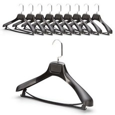 광폭 정장옷걸이 10P 어깨뿔방지 라운드 바지걸이 고급, 상세페이지 참조, 1개