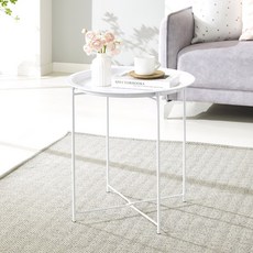 리빙위즈 소미 접이식 사이드 테이블 캠핑 협탁, 핑크