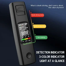 휴대용 알코올 테스터 전문가용 고감도 음주측정기 디지털 충전 타입-C, 1개
