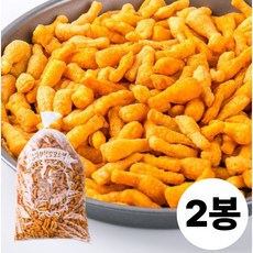 닭다리형 꼬꼬스낵 1.6kg 2입 신흥물산 대용량 과자 간식 엠티 행사 축제 업소용 박스, 2개