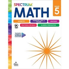 Spectrum Math Workbook Grade 1-8 9781483871493, Workbook, Grade 5