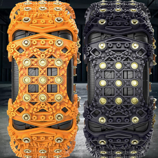 우레탄 스파이크 스노우체인 6P 견고한 체결력 전차종 범용 사이즈, 1세트