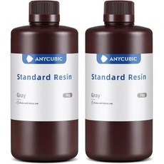 3D프린터 레진 필터 깔때기 메쉬 애니큐빅 3D 프린터 수지 LCD 프린팅용 405nm 고정밀 고속 경화 UV 광중합체 그레이그레이 2kg, Grey, 1개