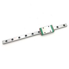 1pcs 7mm 선형 가이드 미니어처 레일 MGN7 150mm 선형 레일 및 1 PCS MGN7H 미니어처 레일 슬라이더, 실버 &amp; 그린