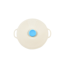 食品級矽膠保鮮蓋 密封防漏 可耐冷熱 適用於微波爐和烤箱, 1個