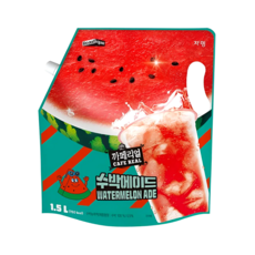쟈뎅 대용량 까페리얼 수박에이드 파우치, 1.5L