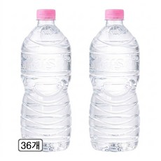 롯데칠성음료 아이시스8.0 무라벨 생수, 1L, 36개
