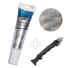 항균 튜브형 바이오 반짝이 실리콘 은색펄(다기능 실리콘제거기 증정) 주방 욕실 싱크대 방수, 1개