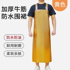 防油牛筋圍裙勞保工作幹活水產廚房石材化工加寬塑膠防水圍裙批發