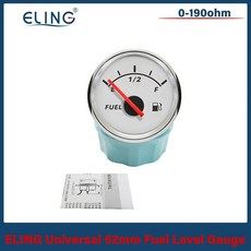 레벨 게이지 신호 자동차 보트 요트 빨간색 백라이트, 11 0-190ohm-WS, 01 CHINA, 1개