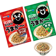 우라시마 쿠마몬 후리가케 인기메뉴 2종세트(가쓰오 야채), 1세트, 25g