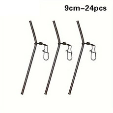 구리 낚시 밸런스 커넥터 피더 낚시용 엉킴 방지 스위블, 3. 9cm 24pcs