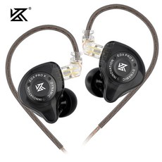 KZ EDX 음악 드라이브 차단 스포츠 베이스 HIFI 다이나믹 이어폰 DJ, EDX X Black NOMIC