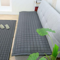 순면 소파 패드 북유럽 누빔 4인용 순면 쇼파 패드 거실 침대형, 아이보리2인용 65x150