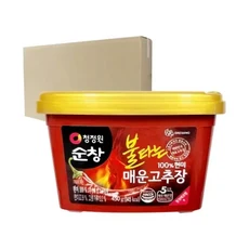 박스 청정원 순창 현미 불타는 매운고추장 450g 20입, 1개