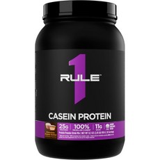 Rule 1 Proteins Casein Protein - 25g Protein and 11g EAAs Per Serving from Slow-Release Micellar C, Chocolate Peanut Butter, 2 Pound (Pack of 1)