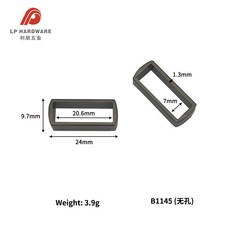 方形金屬介子皮具卡扣 服裝皮帶6分調節扣 包包五金配件