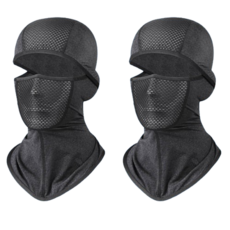 1+1큰나무 업그레이드 쿨소재 통풍 바라클라바 자외선차단 낚시 등산 자전거 바이크 농사, 그레이 1+1, 1세트