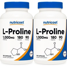 뉴트리코스트 엘 프롤린 1000mg, 2개, 180개