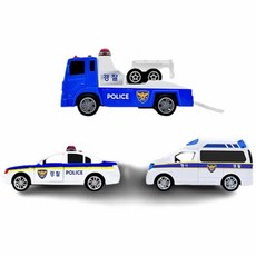 HOOT 경찰차 3종 장난감자동차세트 미니경찰차장난감