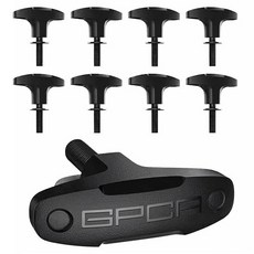 GPCA - 타이 다운 메탈 D-플레이트/D-버클 설치가 쉬운 트럭 타이 다운 카고 커버 마운트와 호환 4xe JL JT JK TJ 등을 위한 튼튼한 지프 랭글러, 8