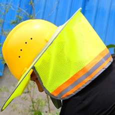 안전모 그늘 햇빛가리개 썬캡 여름 그늘막 목 하이바 용품, 상품선택, 오렌지, 1개