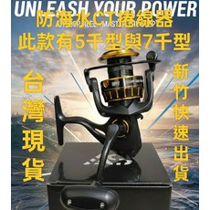 防海水CT捲線器 5000型 7000型 - 耐腐蝕 海釣捲線器, 購買5千型防海水CT捲線器一顆, 1個