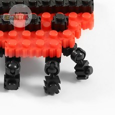 디폼블럭 8mm 관절 블록 연결 놀이 10개입, 검정, 1개