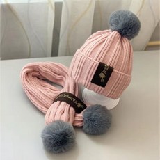 Wrikri 兒童冬季用品 帽子圍巾組