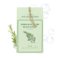 더허브스토리 입욕제 버블바스 파우더 로즈마리 80g, 1개