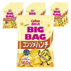 Calbee 卡樂比 Big Bag卡樂先生雞汁風味洋芋片, 12包, 160g