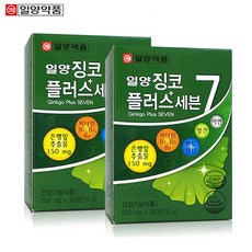 일양약품 징코플러스 은행잎추출물 기억력 혈행개선, 30정, 2개