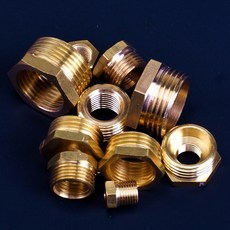 황동 육각 부싱 감속기 파이프 피팅 1/4 3/8 1/2 3/4 F 암 M 수 나사형 감소 구리 어댑터 커플러 커넥터, G3I8 F XG1I2 M