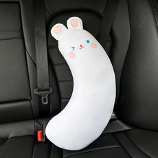 자동차 안전벨트 베개 스타킹 귀여운 장난감 토끼 어깨 패드 액세서리 목 쿠션 보호대 잠자는 멋진 선물, Rabbit