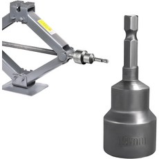 포브티 가위 잭 소켓 34인치 또는 19mm 마그네틱 육각 드라이브 드릴 어댑터 RV 자동차 액세서리용 직경 14인치 섕크 도구와 호환 가능, 1 Pcs